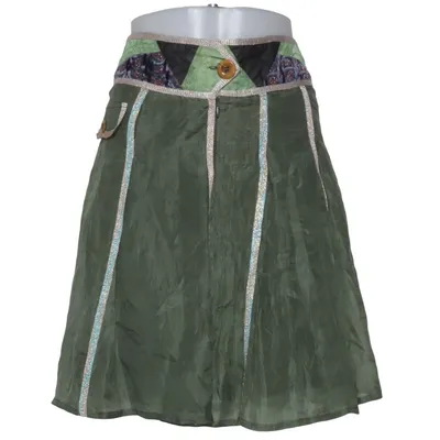 Skirt (Green, Multicolored) from Custo Barcelona Silk