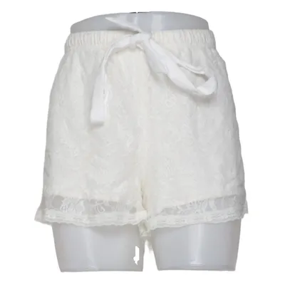 Short (Blanc) de Isabella Coton, Élasthane, Polyamide, Viscose