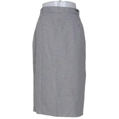Kjol (Svart, Vit) från Woman Collection H&M Polyester, Viskos