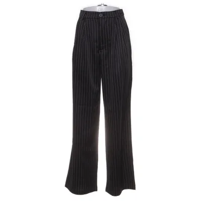 Palazzobukser (Sort, Hvid) fra Shein Elastan, Polyester