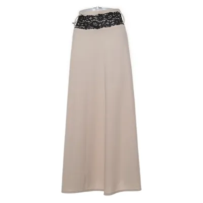 Långkjol (Beige) från Fabriqué en France Elastan, Polyester