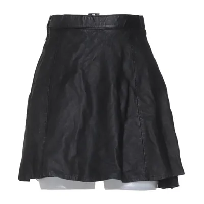 Kjol (Svart) från Peekaboo Acetat, Skinn