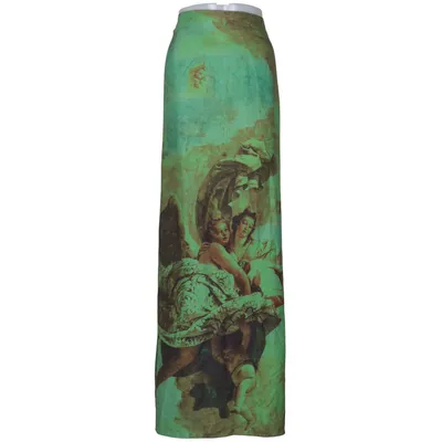 Jupe (Vert, Multicolore) de Collusion Polyester