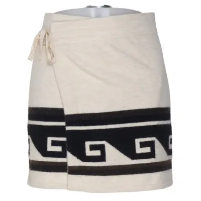 Kjol (Beige, Svart) från Isabel Marant Akryl, Alpackaull, Elastan, Polyamid
