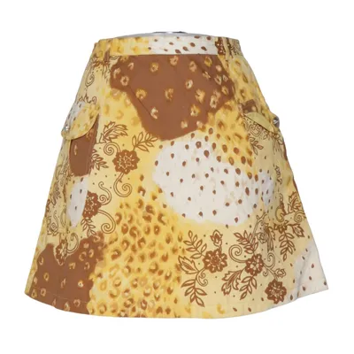 Rock (Gelb, Braun, Mehrfarbig) von Versus Gianni Versace Baumwolle
