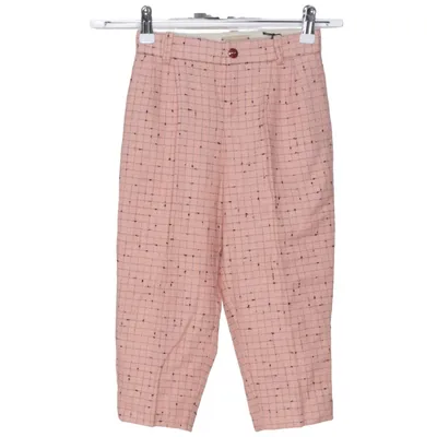 Byxor (Rosa) från Gucci Kupro, Metallfiber, Polyamid, Polyester, Ull