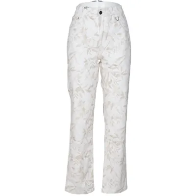 Jeans (White, Beige) from Bessie Cotton, Elastane, Polyester