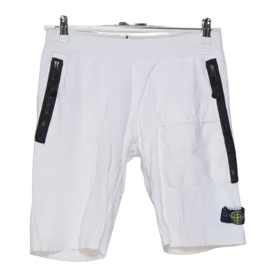 Sweatshort (Wit) van Stone Island Junior Katoen, Elastaan