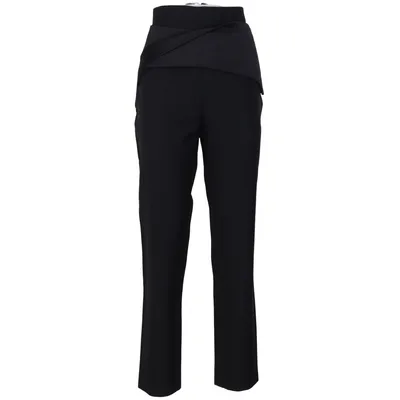 Kostuumbroek (Zwart) van Balenciaga Acetaat, Polyester, Zijde, Wol