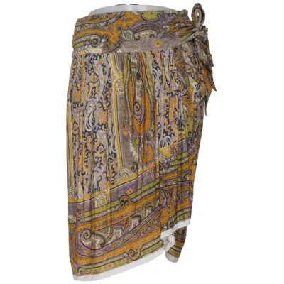 Wrap skirt (Yellow, Multicolored) from Isabel Marant Elastane, Viscose