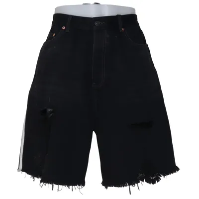 Short en jean (Noir, Blanc) de Balenciaga x Adidas Coton, Élasthane