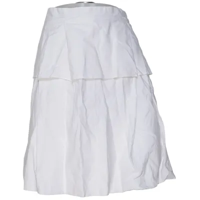 Skirt (White) from Yves Saint Laurent Cotton, Silk