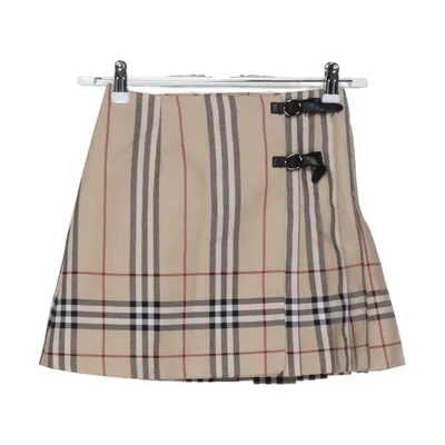 Skirt (Beige, Black, Red) from Burberry Polyester, Wool