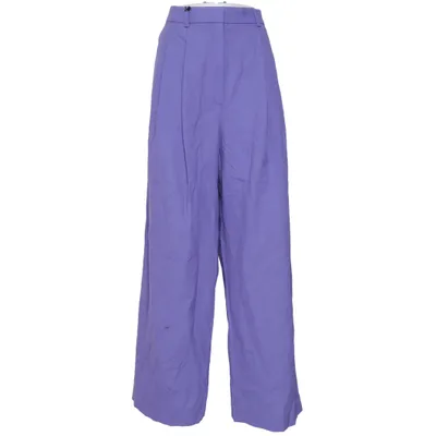 Pantalon patte d'éléphant (Violet) de COS Laine, Coton