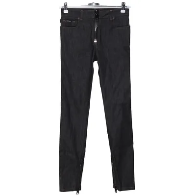 Jeans (Svart) från Tom Ford Bomull, Elastan, Skinn, Lyocell