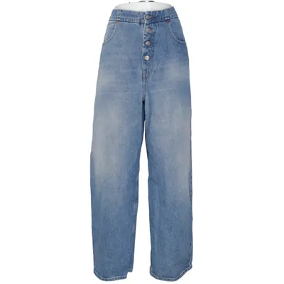 Jeans (Blue) from MM6 by Maison Margiela Cotton, Polyester