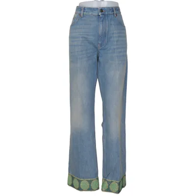 Jeans (Blå, Grön) från Valentino Bomull, Skinn