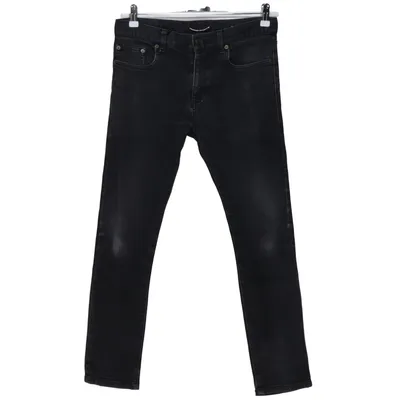 Jeans (Schwarz) von Saint Laurent Baumwolle, Polyurethan