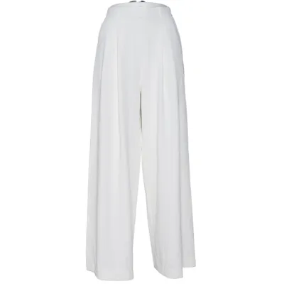 Palazzobyxor (Vit) från H&M Modern Classic Polyester, Elastan
