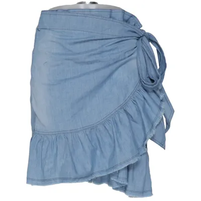 Wrap skirt (Blue) from Isabel Marant Étoile Cotton, Elastane