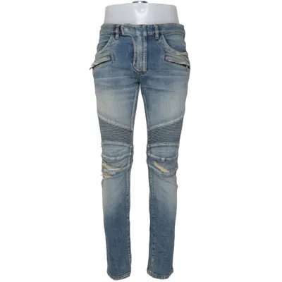 Jeans (Blue) from Balmain Cotton, Polyurethane