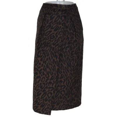 Skirt (Brown, Multicolored) from Dries van Noten Alpaca wool