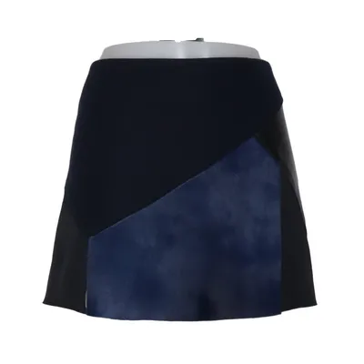 Rok (Zwart, Blauw, Meerkleurig) van Neil Barrett Leer, Polyamide, Wol
