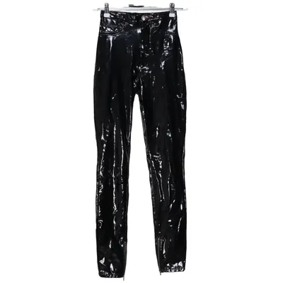 Vinyl pants (Super High Waist Jegging) from Philipp Plein Cotton, Polyester, Polyurethane