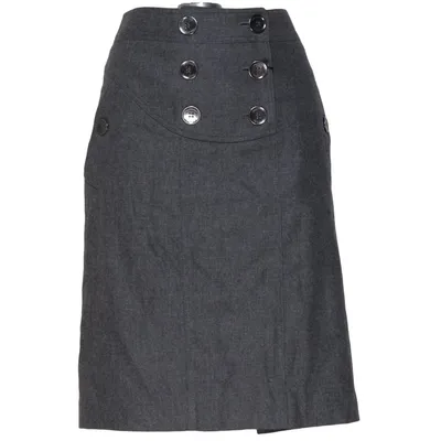 Rok (Grijs) van Burberry Acetaat, Angora, Kasjmier, Elastaan, Polyester, Wol