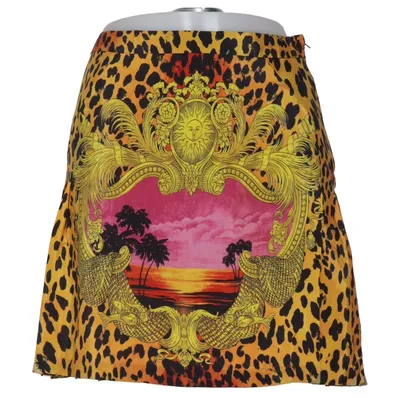 Nederdel (Orange, Flerfarvet) fra Versace for H&M Silke