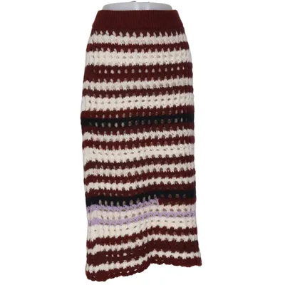Jupe longue (Rouge, Blanc, Multicolore) de Marni Acrylique, Laine d'alpaga, Coton, Mohair, Polyamide, Viscose