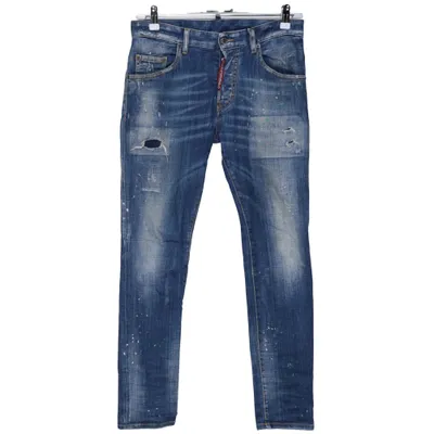Jeans (Blå, Flerfärgad) från Dsquared2 Bomull, Elastan
