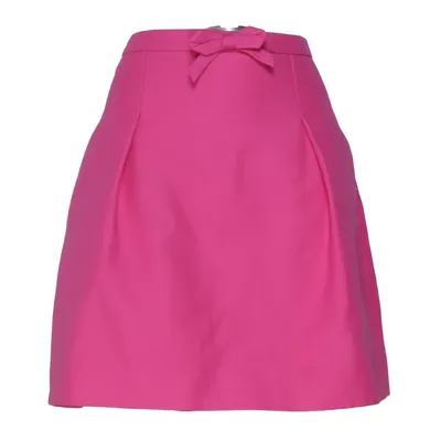 Skirt (Pink) from Valentino Silk, Wool