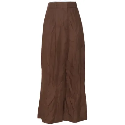 Pantalon patte d'éléphant (Marron) de COS Lin, Lyocell