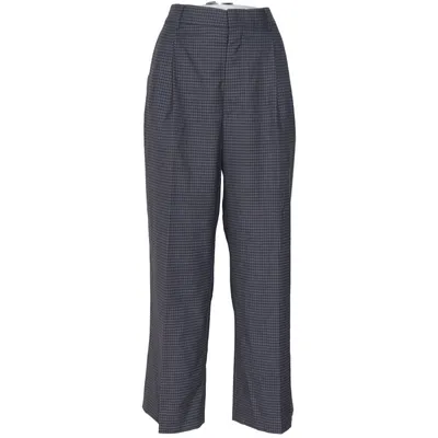 Kostuumbroek (Grijs) van Miu Miu Viscose, Wol