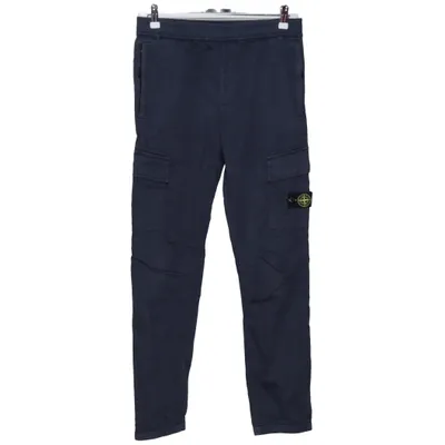 Cargo broek (Blauw) van Stone Island Junior Katoen, Elastaan, Wol