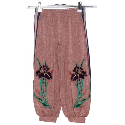 Sweatpants (Pink, Flerfarvet) fra Gucci Metallfiber, Polyamid, Viscose