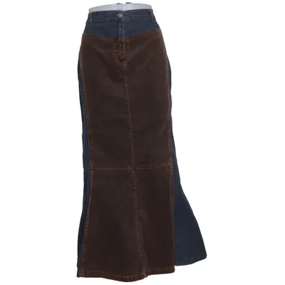 Långkjol (Blå, Brun) från Zagora Bomull, Elastan, Polyester