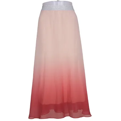 Långkjol (Rosa, Röd) från Comma Polyester