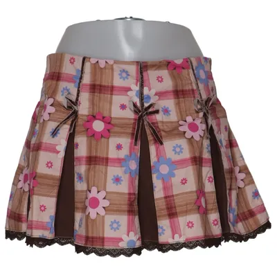Jupe (Marron, Rose, Multicolore) de Delias Coton, Élasthane
