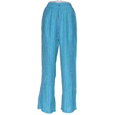 Pantalon patte d'éléphant (Bleu, Vert) de Retro & Icone Polyamide, Viscose