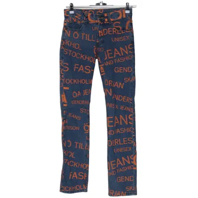 Spijkerbroek (Blauw, Oranje) van Örjan Andersson Katoen