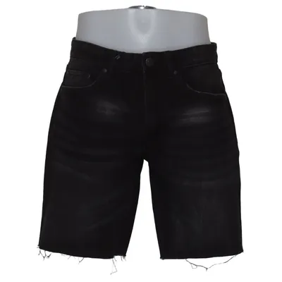 Denim shorts (Black) from Rebel Cotton