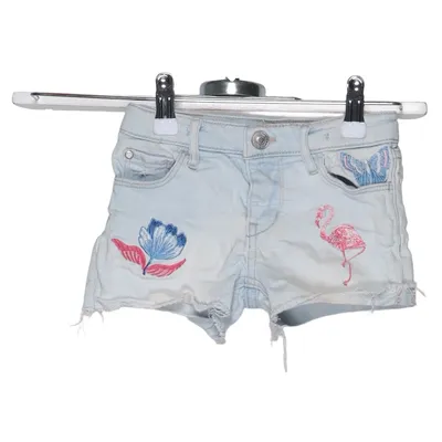 Denim shorts (Blauw, Meerkleurig) van Michelle Morin x H&M Katoen, Polyester, Elastaan