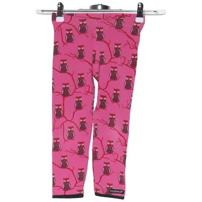 Leggings (Pink, Red) from Villervalla Elastane, Organic cotton