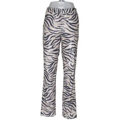 Pants (Beige, Black) from Sally Lapointe Elastane, Polyester, Silk