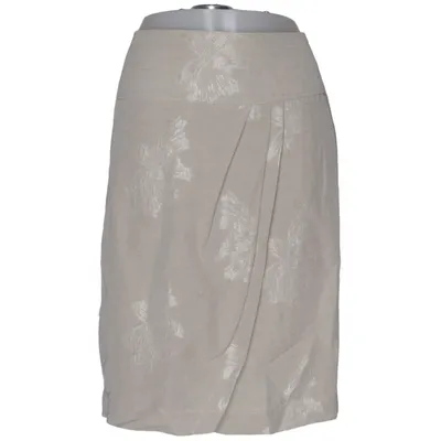 Rok (Beige) van Prêt Acetaat, Linnen, Polyamide, Viscose