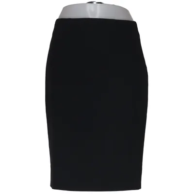 Kokerrok (Zwart) van Hugo Boss Cupro, Elastaan, Wol