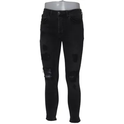 Jeans (Gray) from Gym King Cotton, Elastane