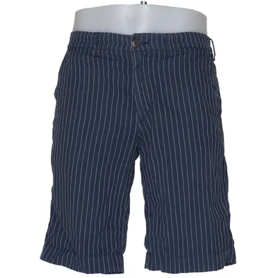 Shorts (Blue, White) from 40 Weft Cotton, Polyester